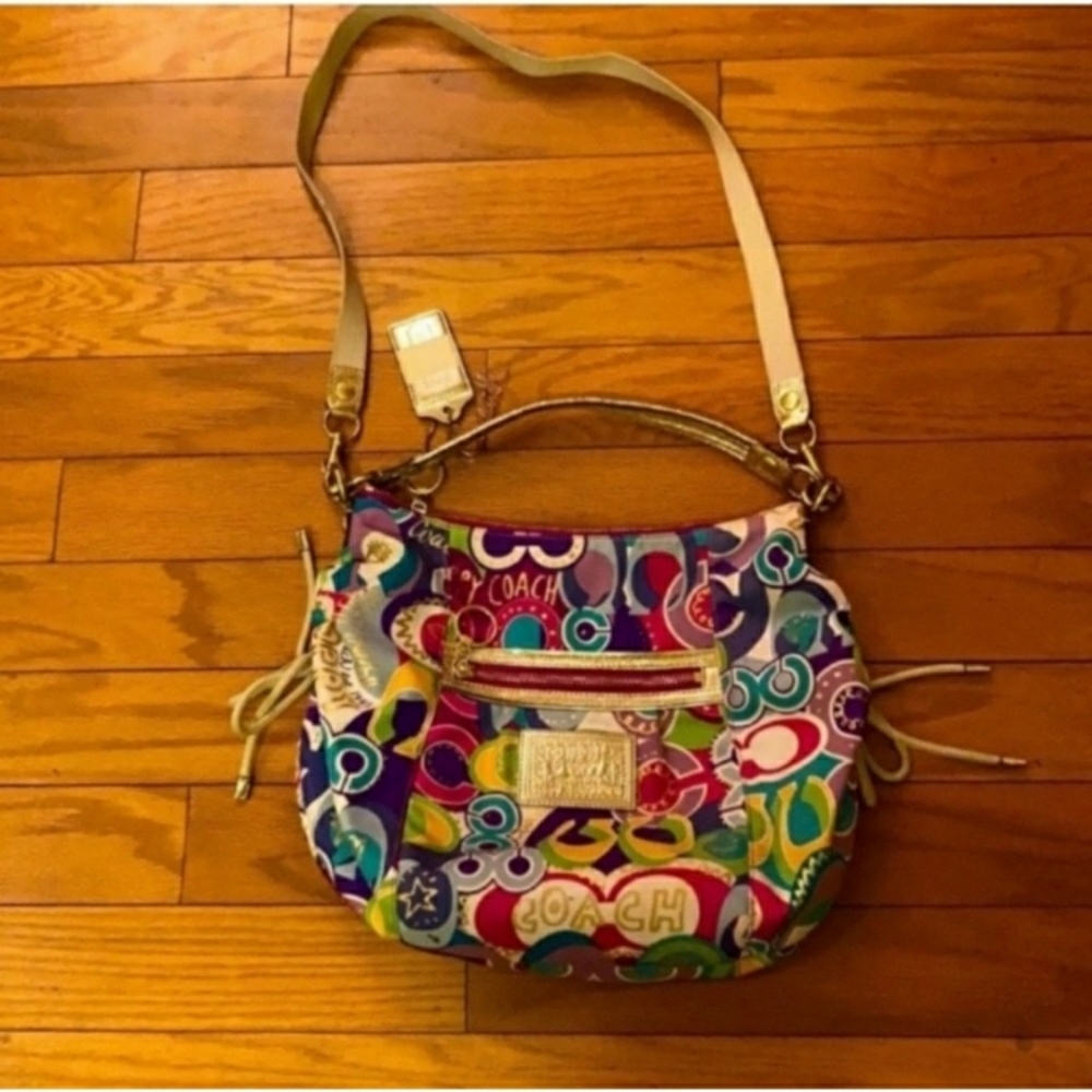 🔥SUPER SALE🔥 Coach Poppy Pop C Jazzy Hobo Purse